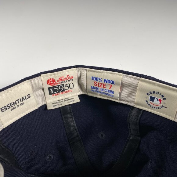 Fear of God ESSENTIALS New Era 59Fifty "New York Yankees" Fitted Hat size 7 - Picture 5 of 6